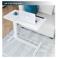 Desk moderno de estudo recíproco para sofá -sofá de altura ajustável no cama lateral da mesa lateral